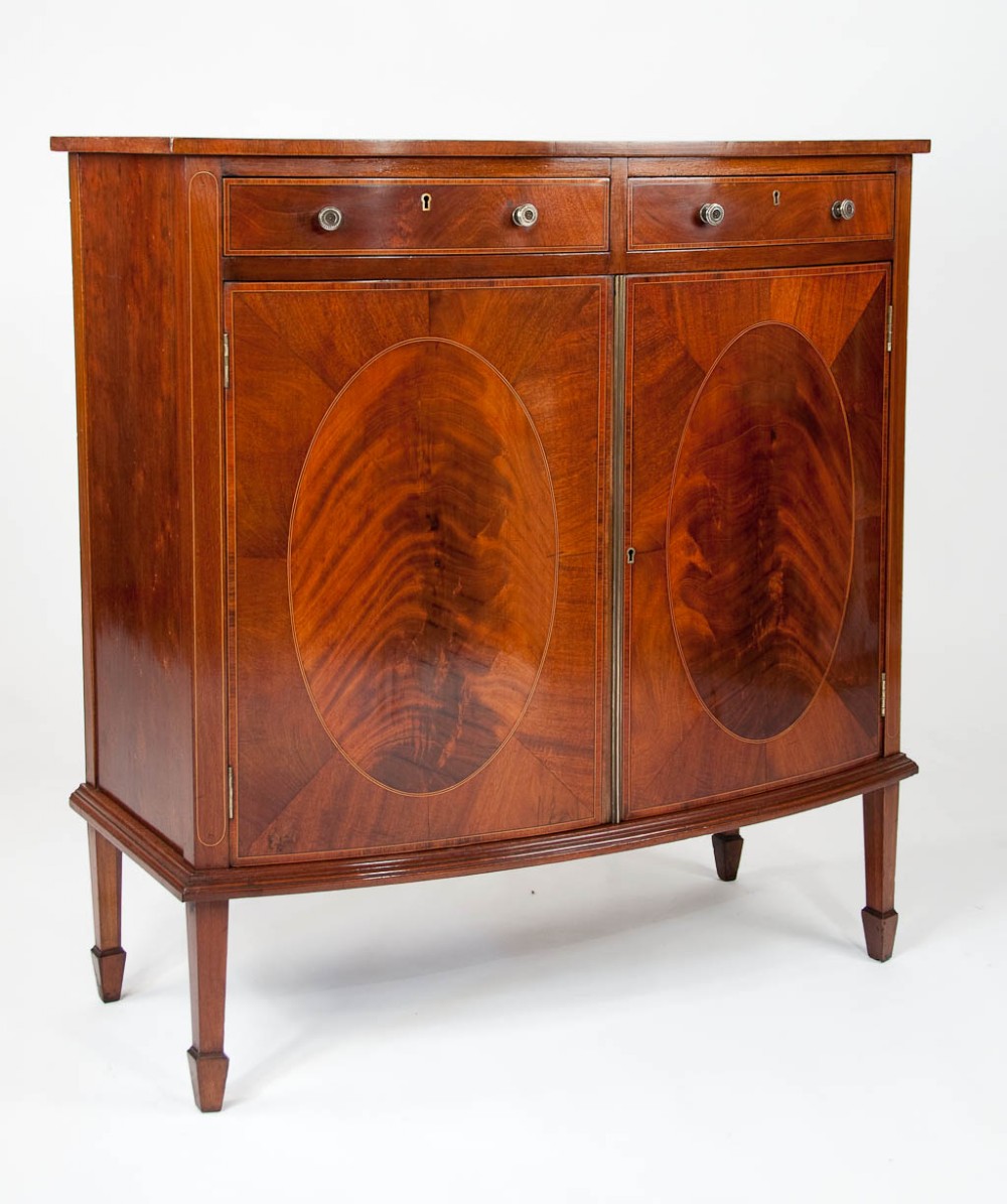 A Elegant Edwardian Two Door Side Cabinet