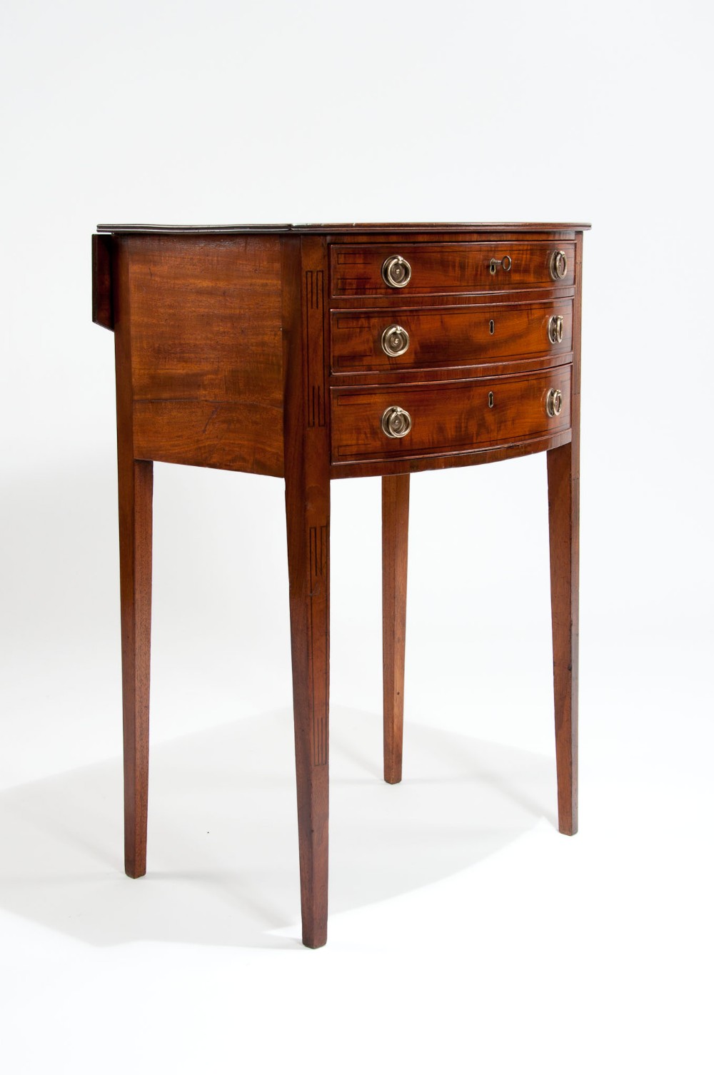 A Rare Georgian Side Table With Extending Top