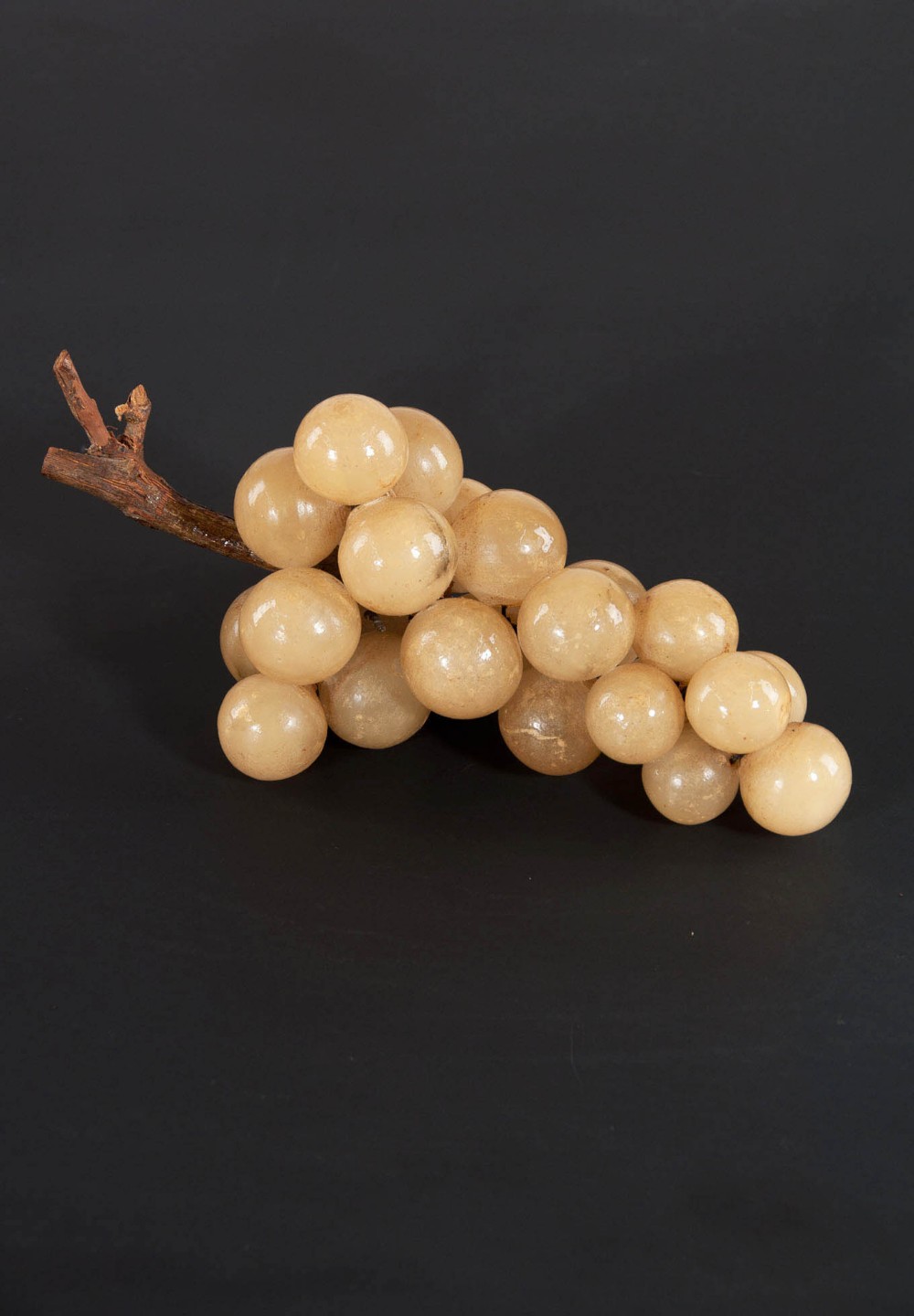 Decorative Bunch of Alabaster Grapes On Vine 
