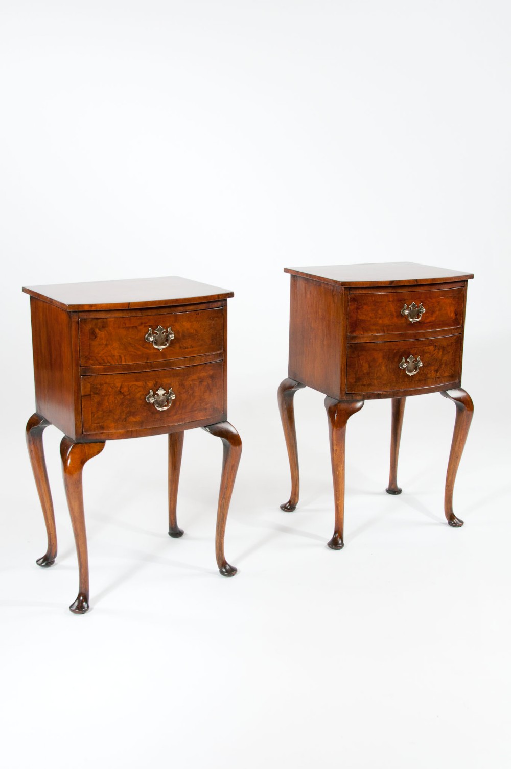 Quality Pair of Burr Walnut Bedside Chests