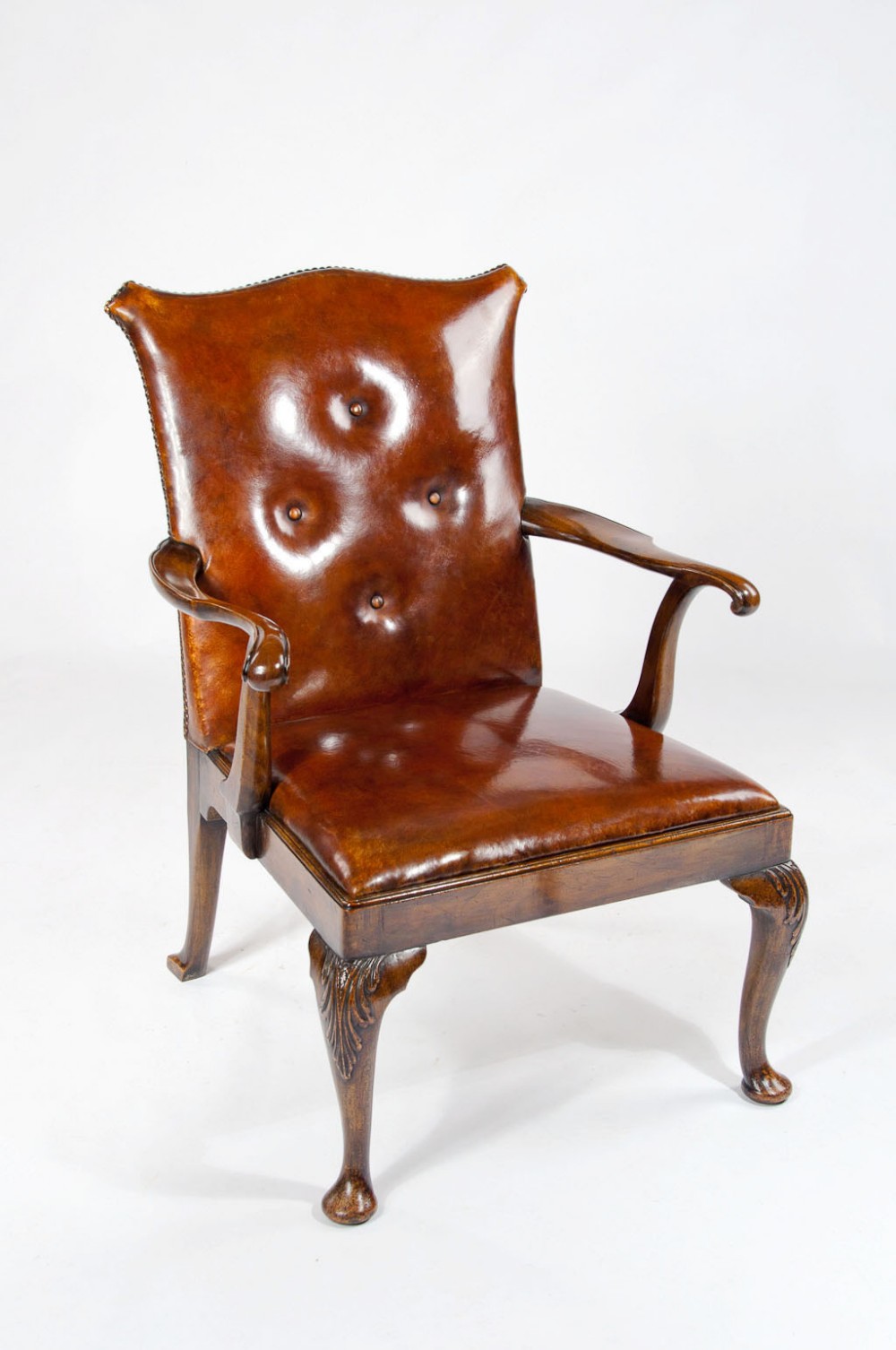 Good Quality 1920's Walnut Armchair by Tozer 