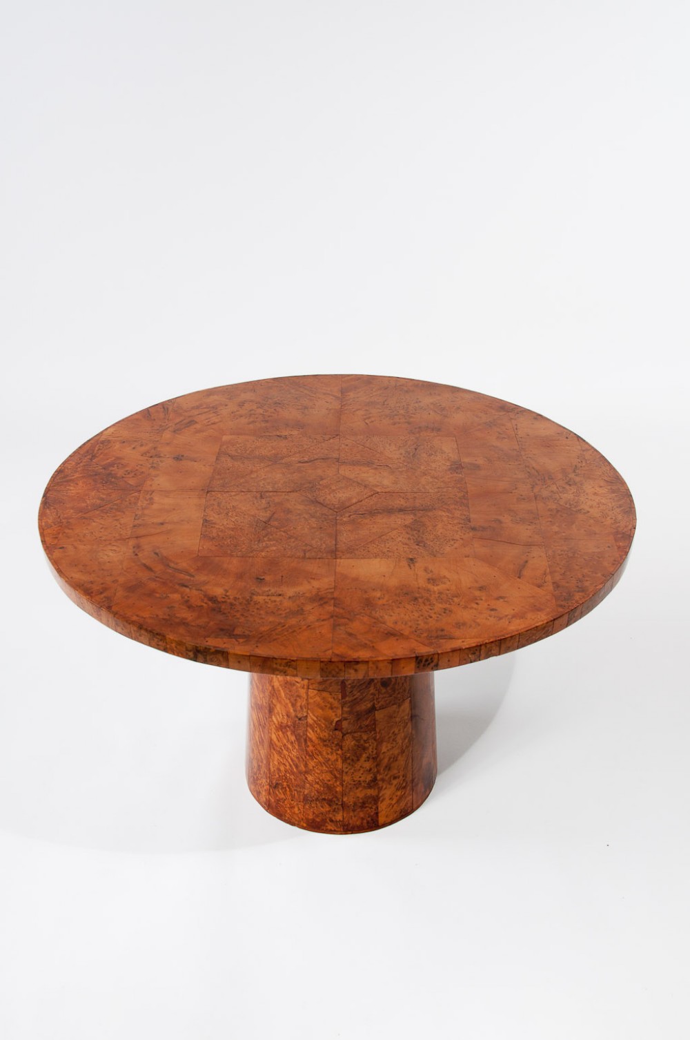 Art Deco Round Thuya Wood Coffee Table