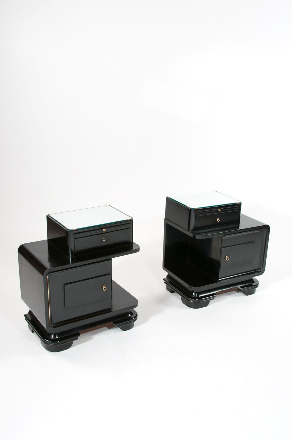 Pair of Art Deco Bedside Cabinets