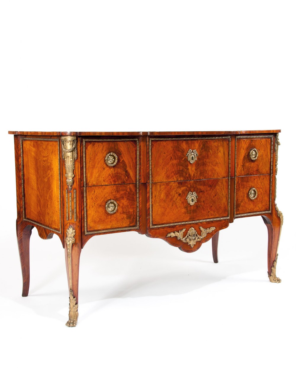 Fine Quality 19th Century Flame Mahogany Commode  