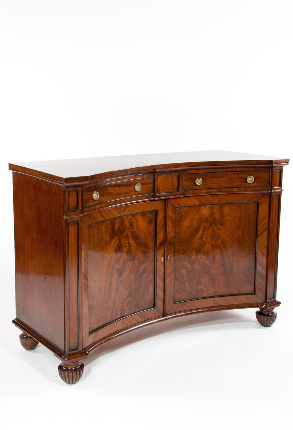Regency Concave Two Door Sideboard Cabinet