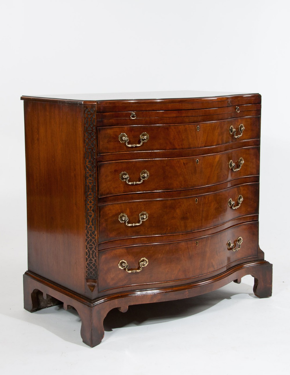 Antique Mahogany Serpentine Chest of Drawers