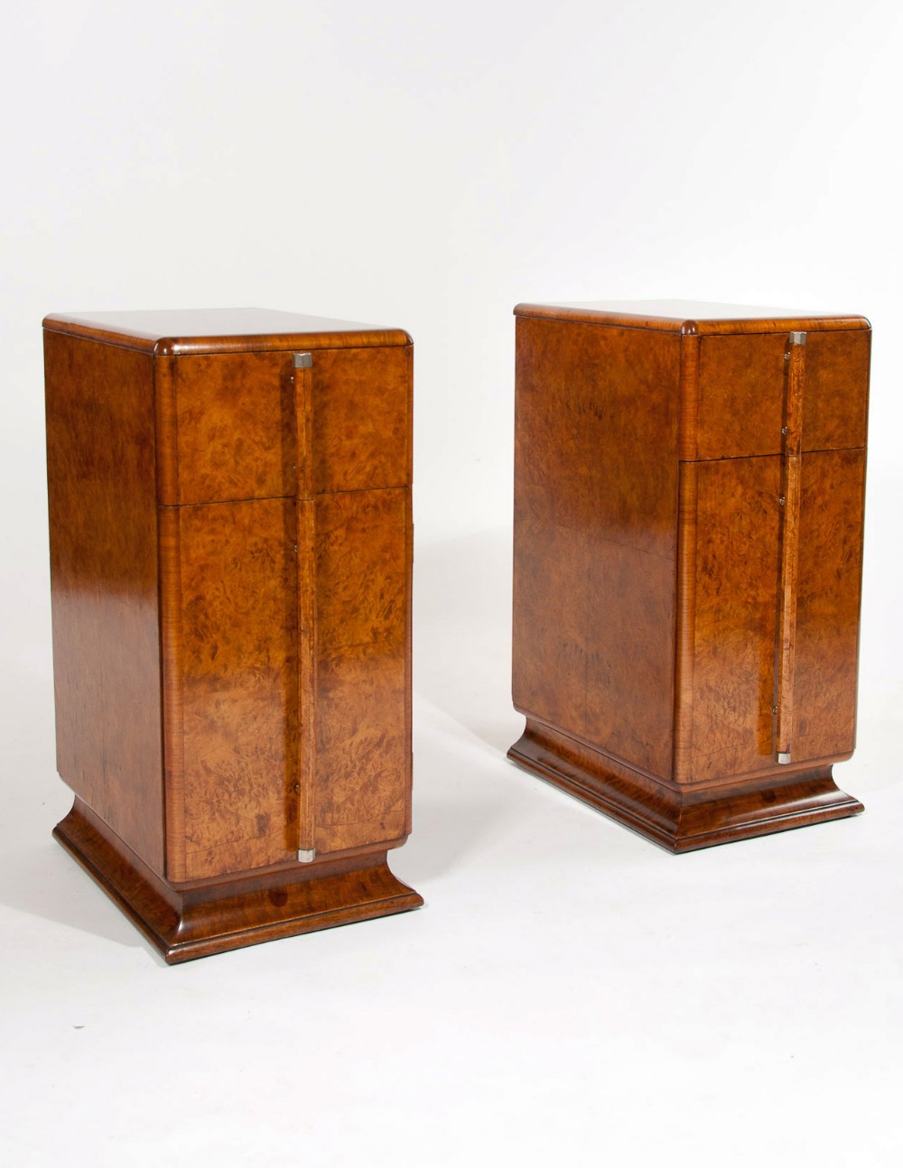 Quality Pair of Art Deco Bedside Cabinets
