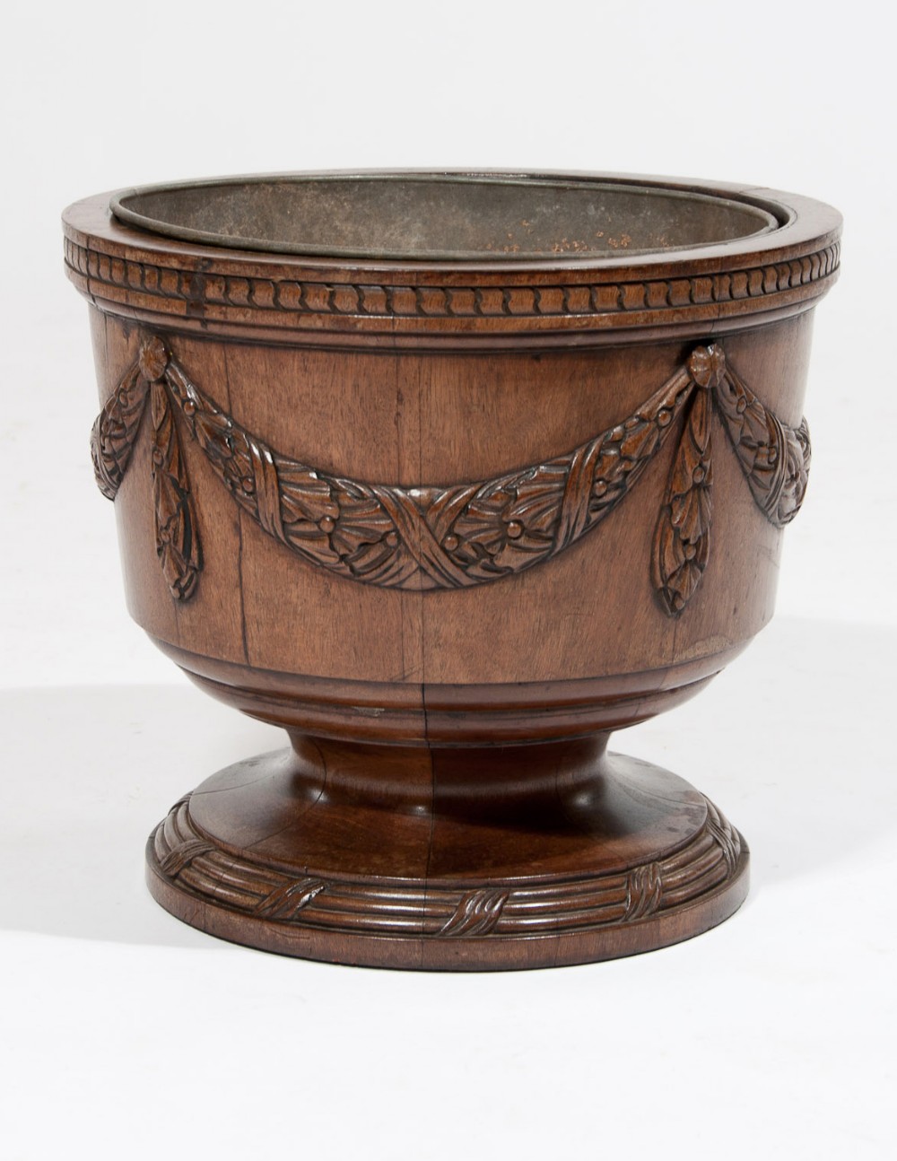 Quality 19th C Walnut Wine Cooler Jardiniere