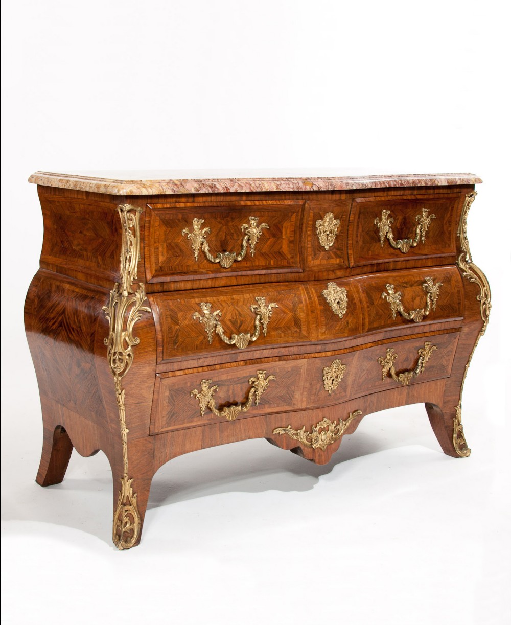 Exquisite 19th Century French Bombe Commode