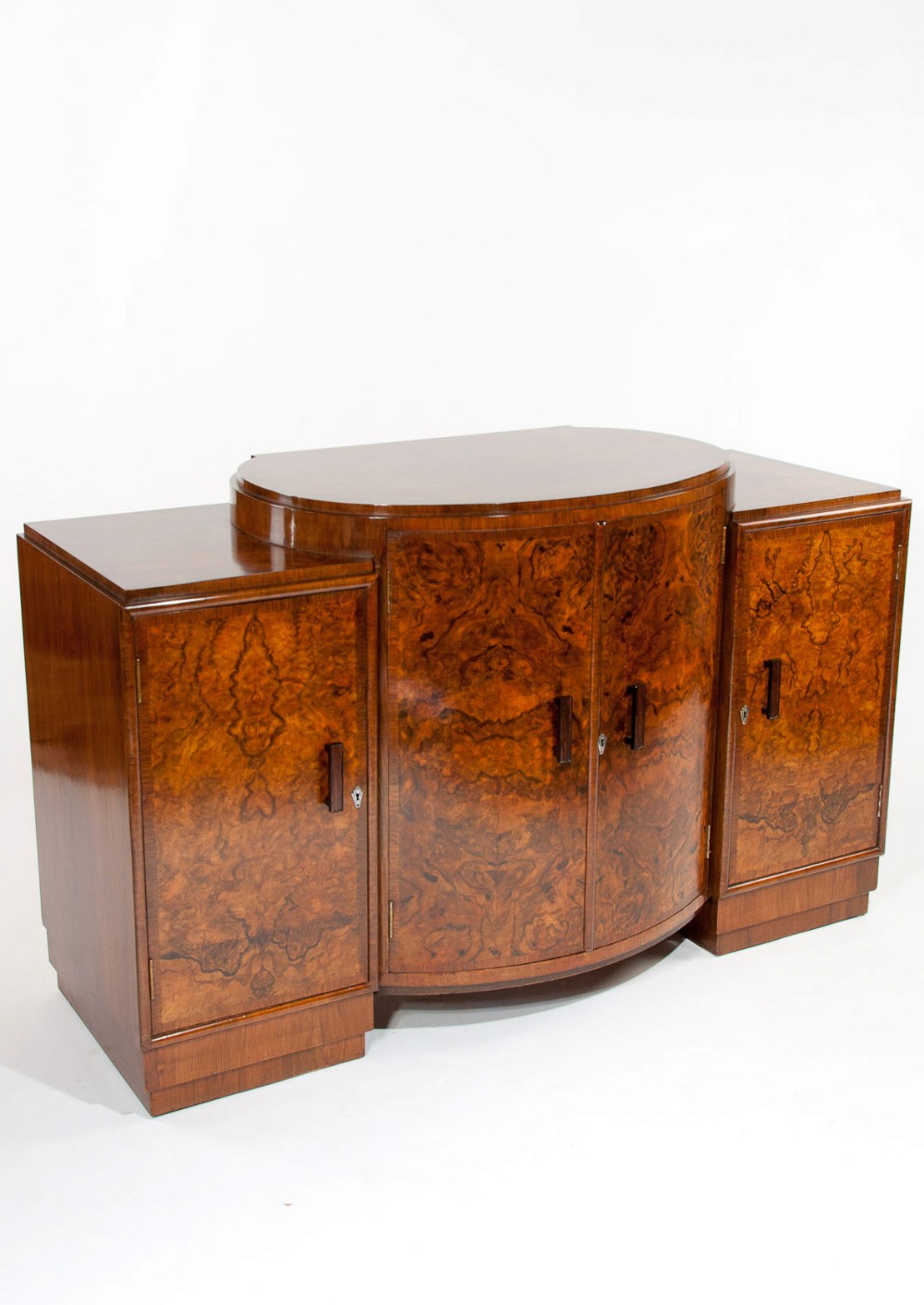 Quality Art Deco Burr Walnut Sideboard 
