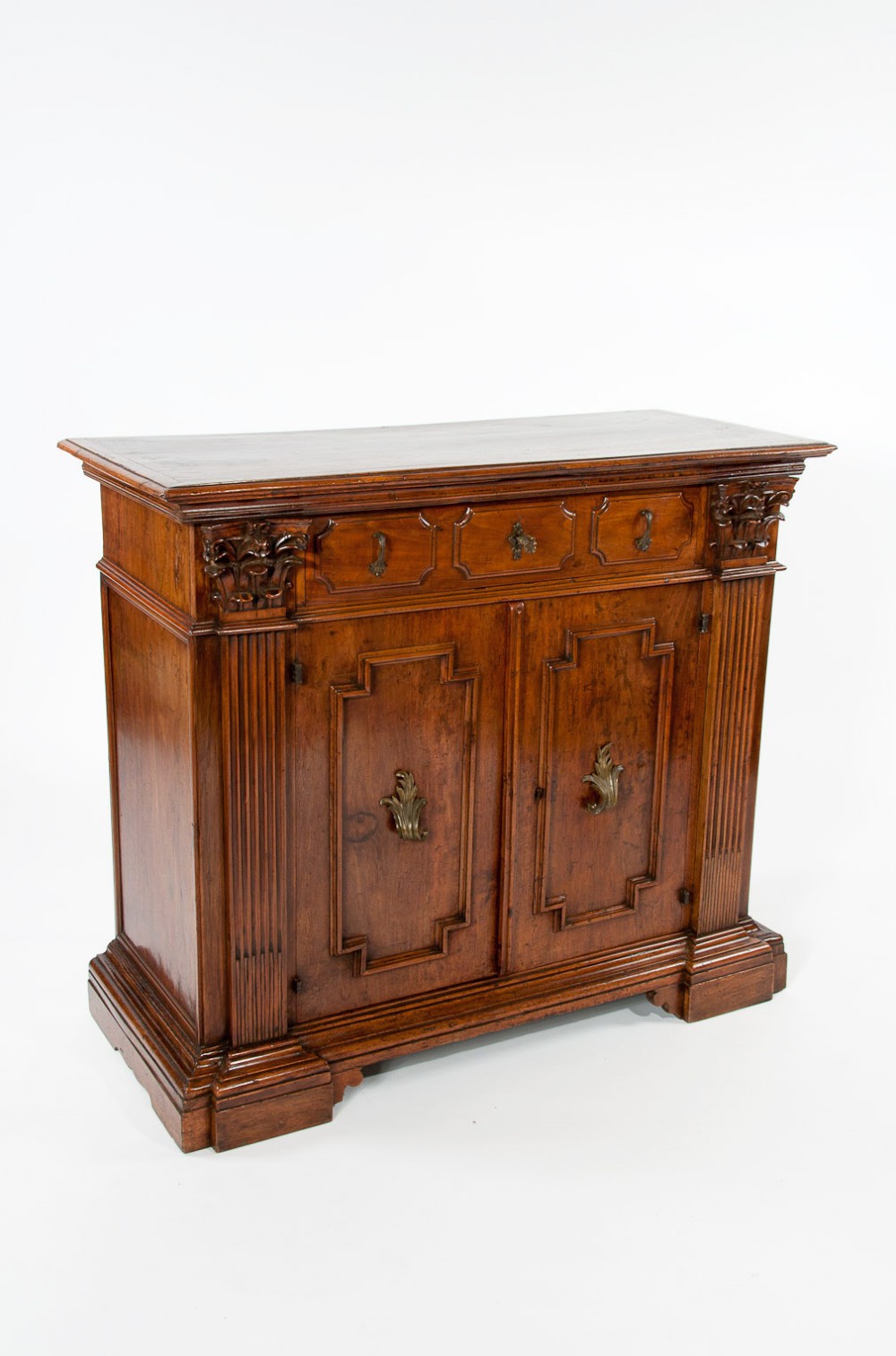Rare 17TH Century Italian Walnut Side Cabinet