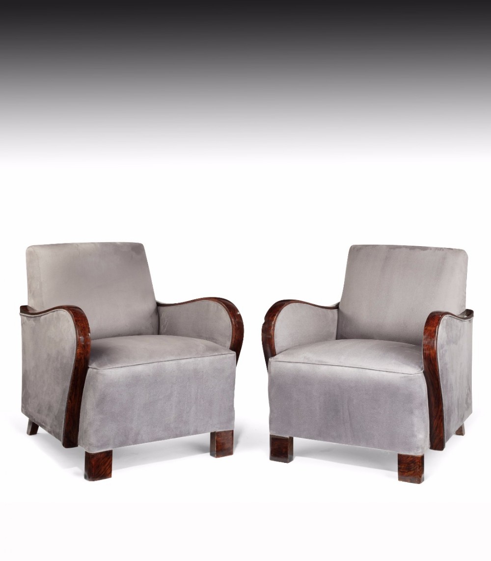 A Good Pair of Art Deco Armchairs