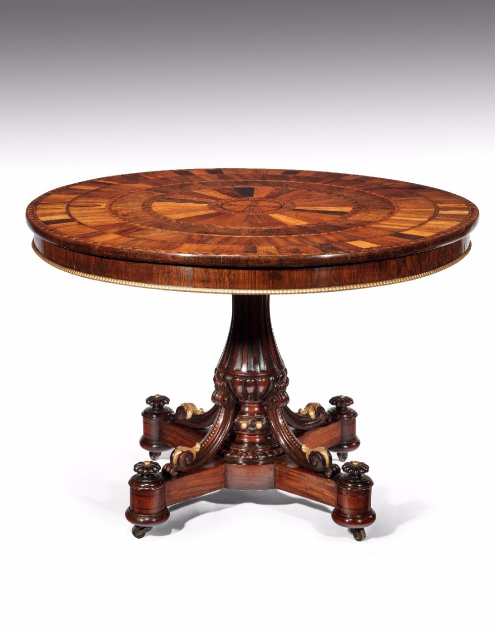 Exquisite Late Regency Specimen Top Centre Table