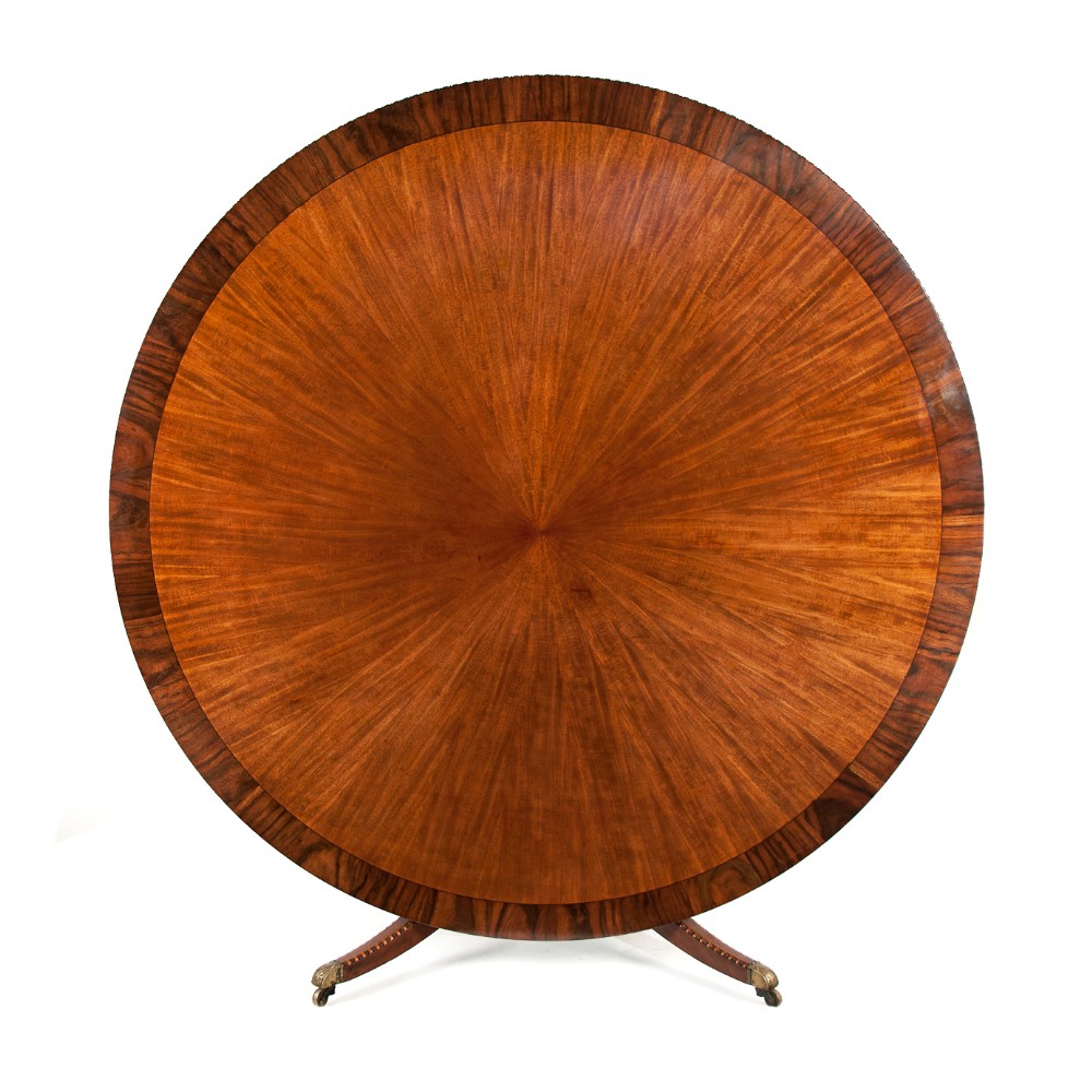 Huge 6 Ft Circular Late Victorian Mahogany Dining Table