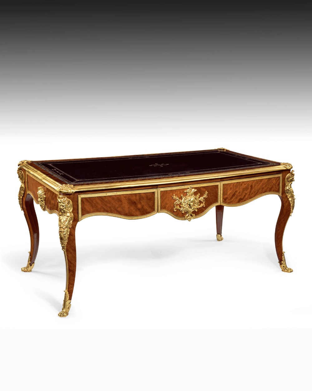 Exquisite 19th C Kingwood Bureau Plat With Provenance