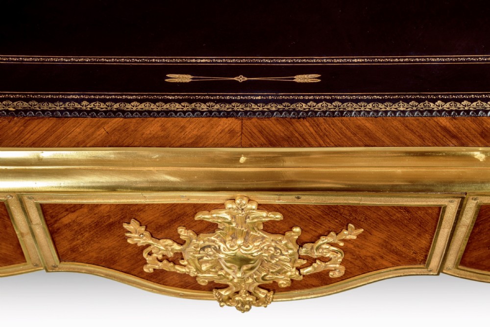 Exquisite 19th C Kingwood Bureau Plat With Provenance View VII