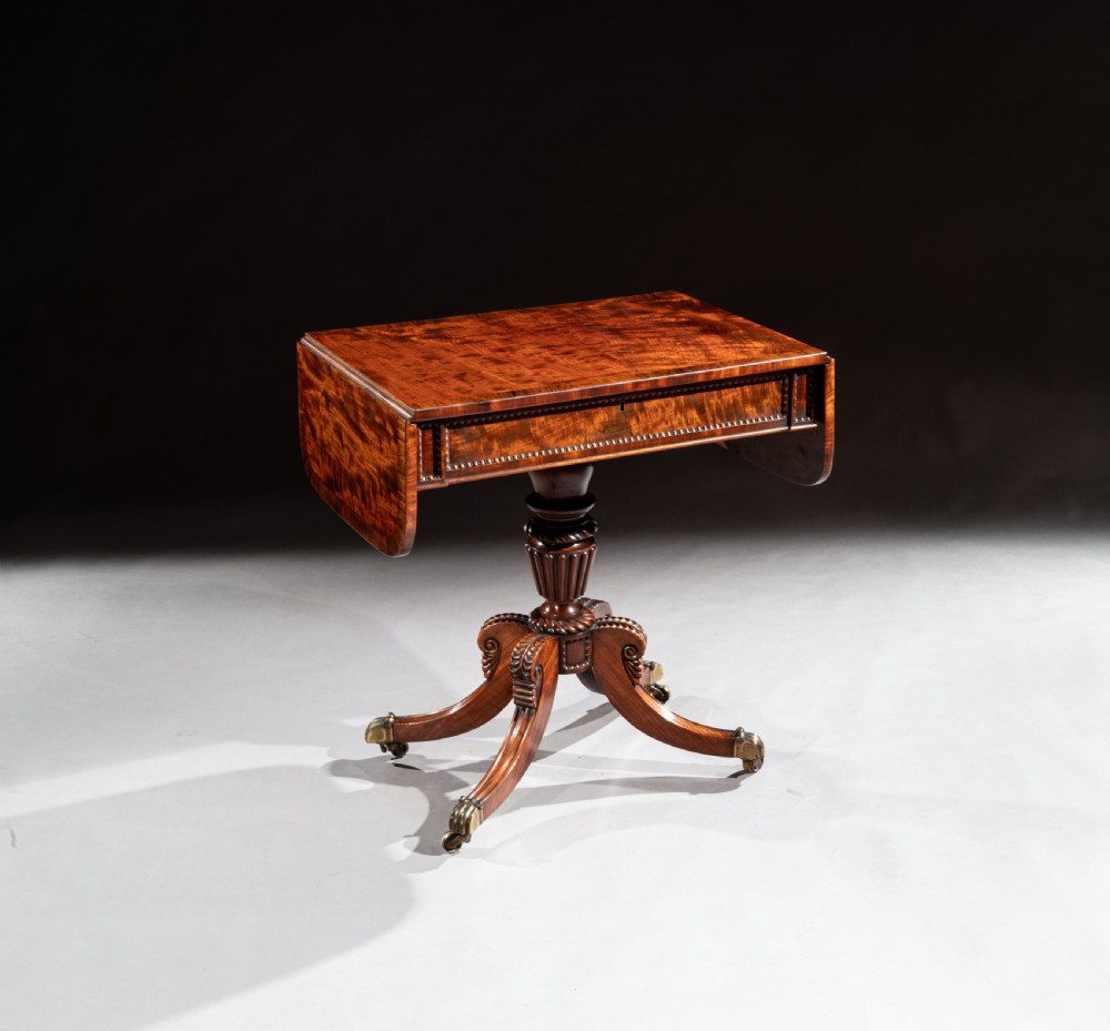 Fine Regency Mahogany Sofa Table of Small Proportions, William Trotter View II