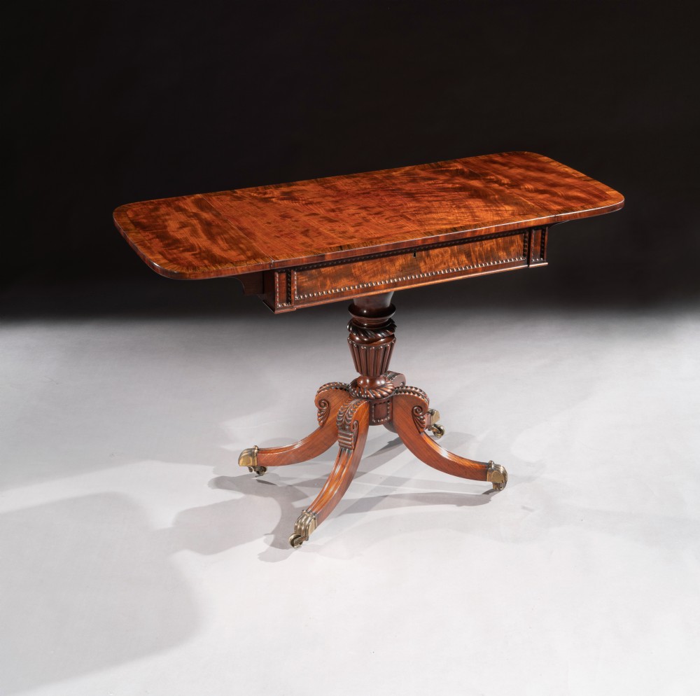 Fine Regency Mahogany Sofa Table of Small Proportions, William Trotter View V