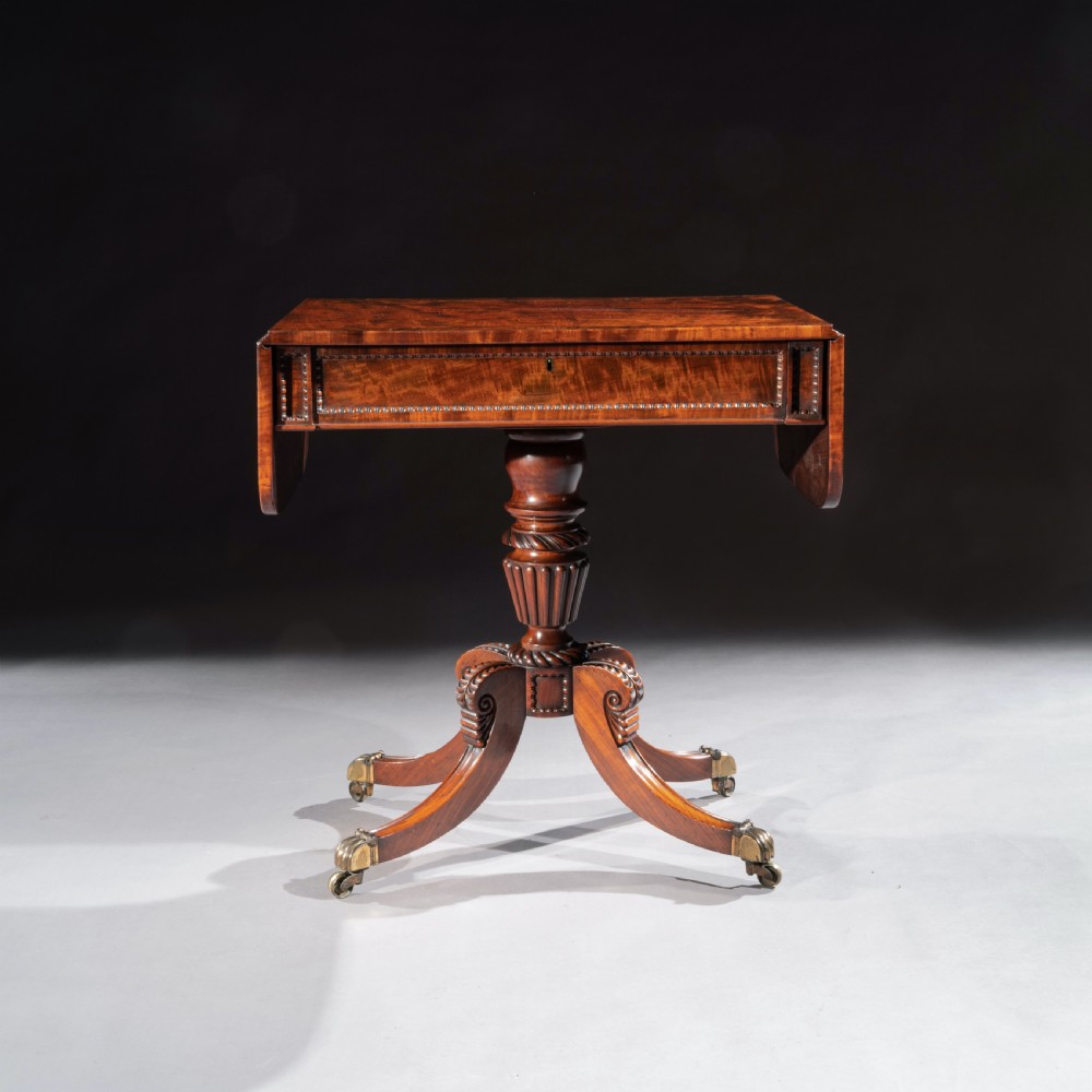 Fine Regency Mahogany Sofa Table of Small Proportions, William Trotter View VIII
