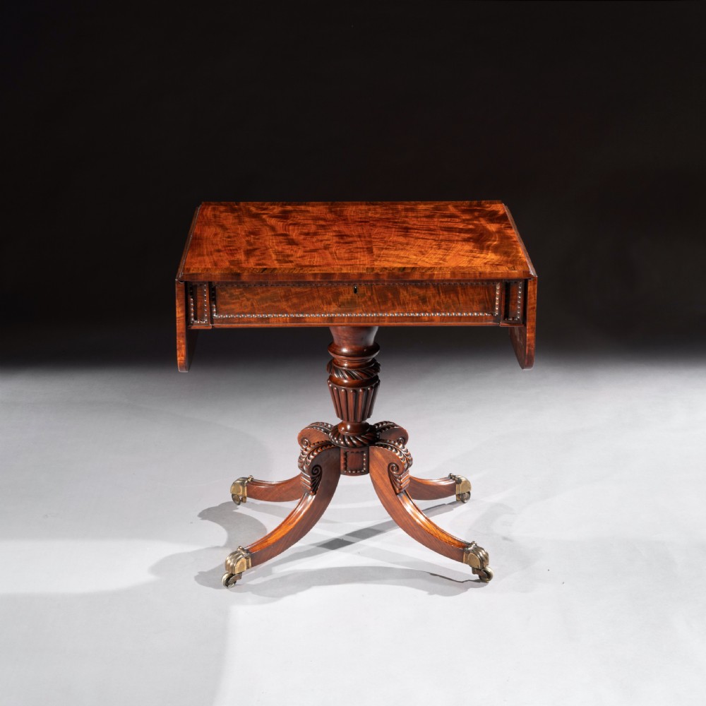 Fine Regency Mahogany Sofa Table of Small Proportions, William Trotter View IX