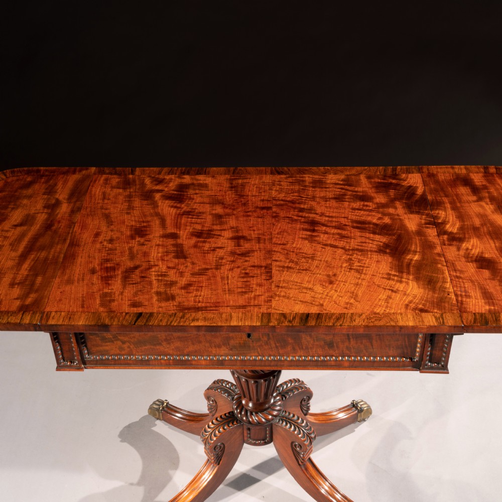 Fine Regency Mahogany Sofa Table of Small Proportions, William Trotter View XI