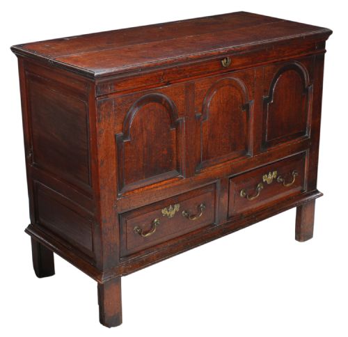 17th Century Oak Mule Chest