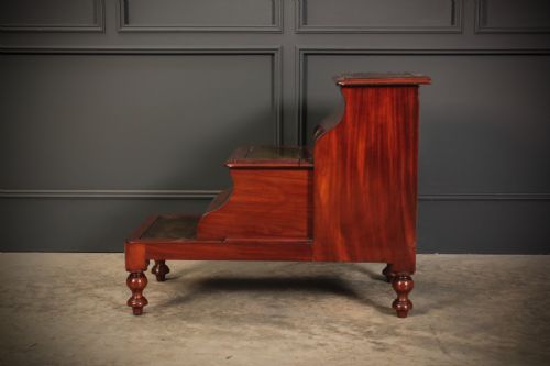 VICTORIAN MAHOGANY LIBRARY STEPS - ADDITIONAL PHOTO 7