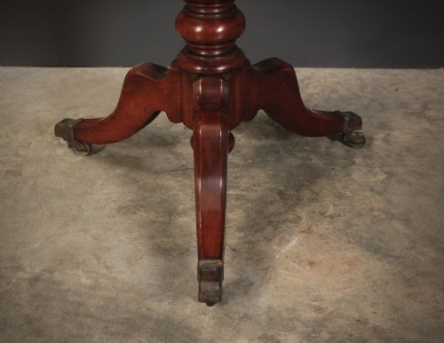GEORGIAN MAHOGANY 3 TIER DUMB WAITER - ADDITIONAL PHOTO 7