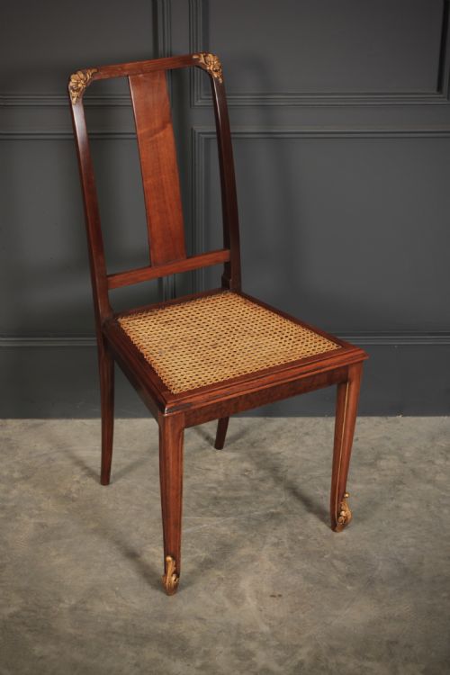 PAIR OF GILT WALNUT BEDROOM CHAIRS - ADDITIONAL PHOTO 2