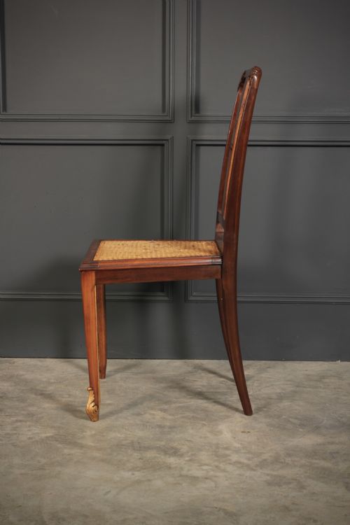 PAIR OF GILT WALNUT BEDROOM CHAIRS - ADDITIONAL PHOTO 9