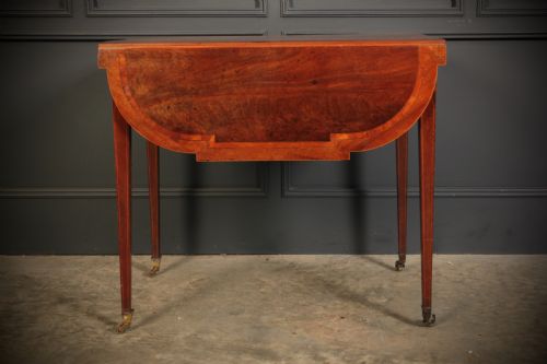 GEORGIAN MAHOGANY INLAID PEMBROKE TABLE - ADDITIONAL PHOTO 12
