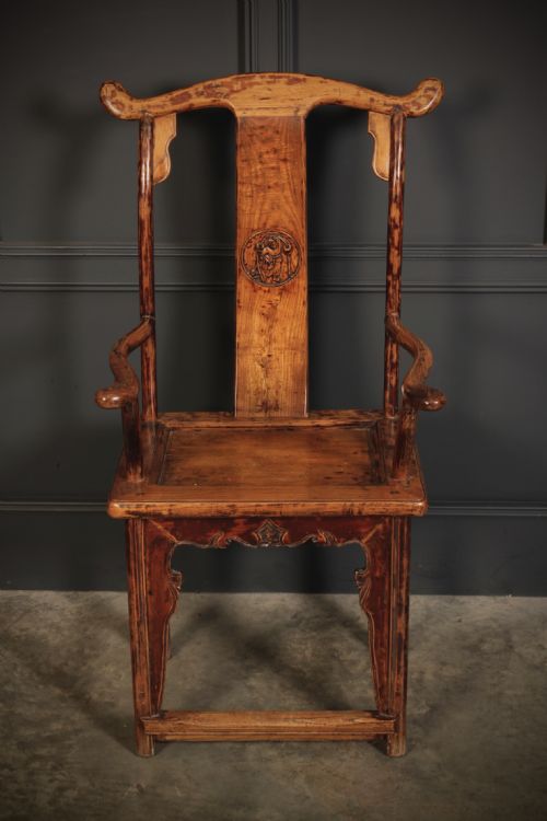 PAIR OF CHINESE ELM ARMCHAIRS - ADDITIONAL PHOTO 6