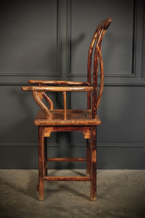 PAIR OF CHINESE ELM ARMCHAIRS - ADDITIONAL PHOTO 9