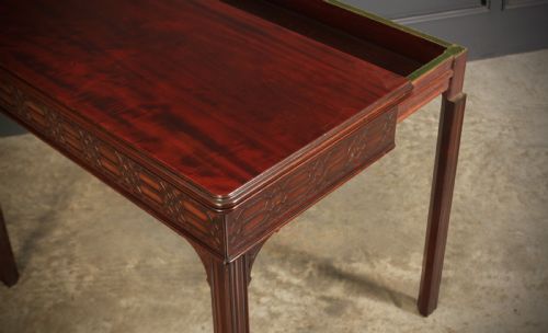 RARE CHINESE CHIPPENDALE MAHOGANY CARD TABLE - ADDITIONAL PHOTO 9