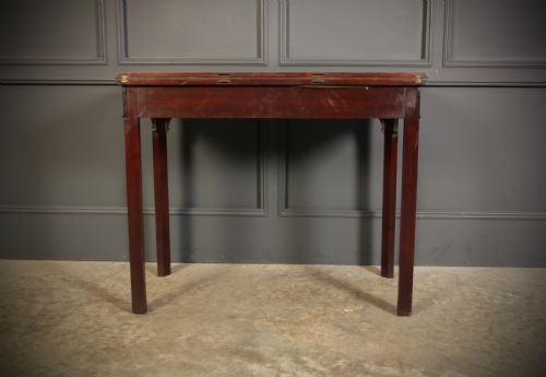RARE CHINESE CHIPPENDALE MAHOGANY CARD TABLE - ADDITIONAL PHOTO 12