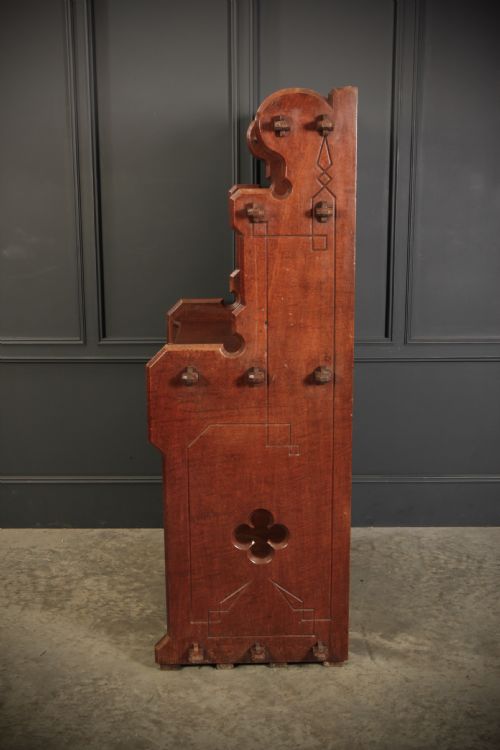 RARE ELM DRESSER BY AUGUSTUS PUGIN - ADDITIONAL PHOTO 5