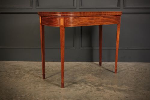 REGENCY INLAID MAHOGANY TEA TABLE - ADDITIONAL PHOTO 1