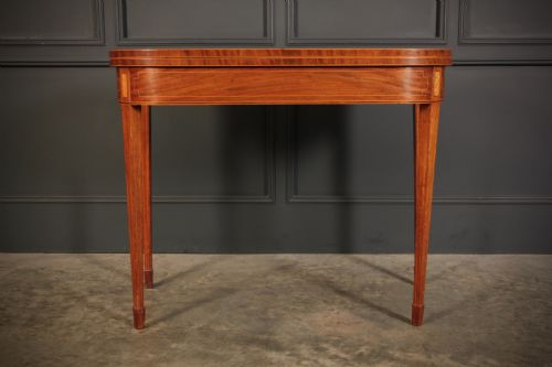 REGENCY INLAID MAHOGANY TEA TABLE - ADDITIONAL PHOTO 3
