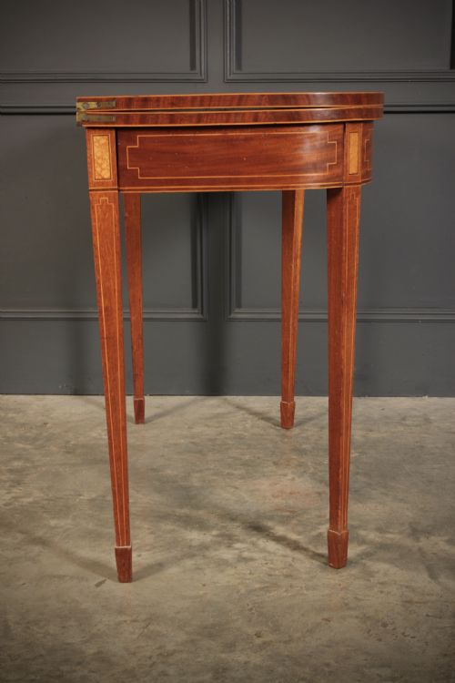 REGENCY INLAID MAHOGANY TEA TABLE - ADDITIONAL PHOTO 11