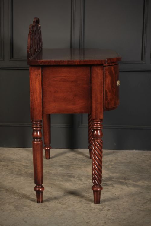 WILLIAM IV MAHOGANY BOW FRONT SIDEBOARD - ADDITIONAL PHOTO 5