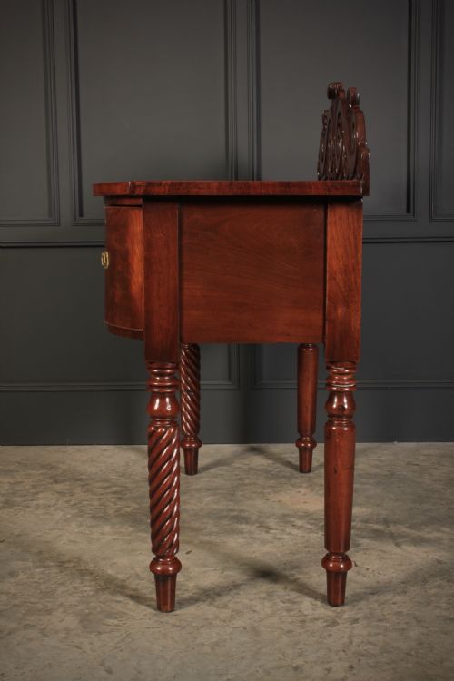 WILLIAM IV MAHOGANY BOW FRONT SIDEBOARD - ADDITIONAL PHOTO 9