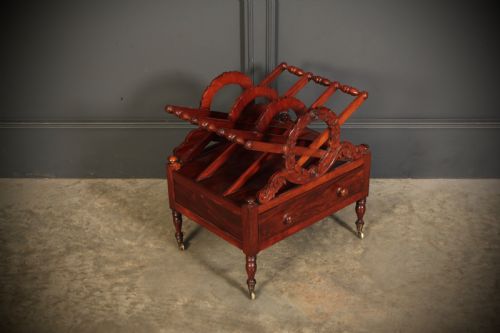 WILLIAM IV ROSEWOOD CANTERBURY MAGAZINE RACK - ADDITIONAL PHOTO 2
