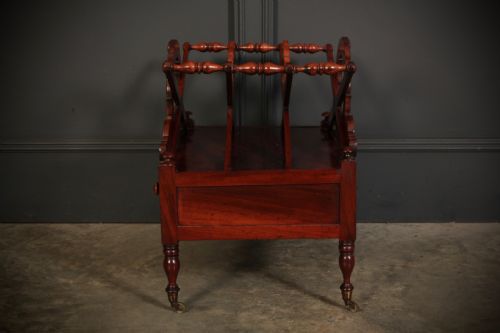 WILLIAM IV ROSEWOOD CANTERBURY MAGAZINE RACK - ADDITIONAL PHOTO 7