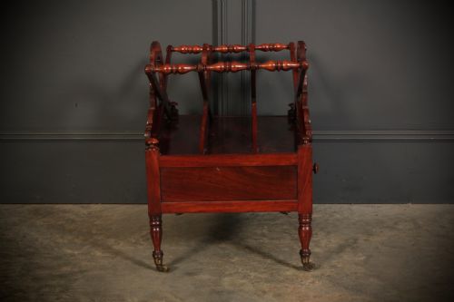 WILLIAM IV ROSEWOOD CANTERBURY MAGAZINE RACK - ADDITIONAL PHOTO 8
