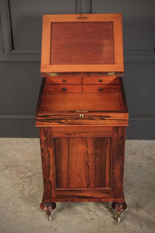 WILLIAM IV ROSEWOOD DAVENPORT DESK - ADDITIONAL PHOTO 4