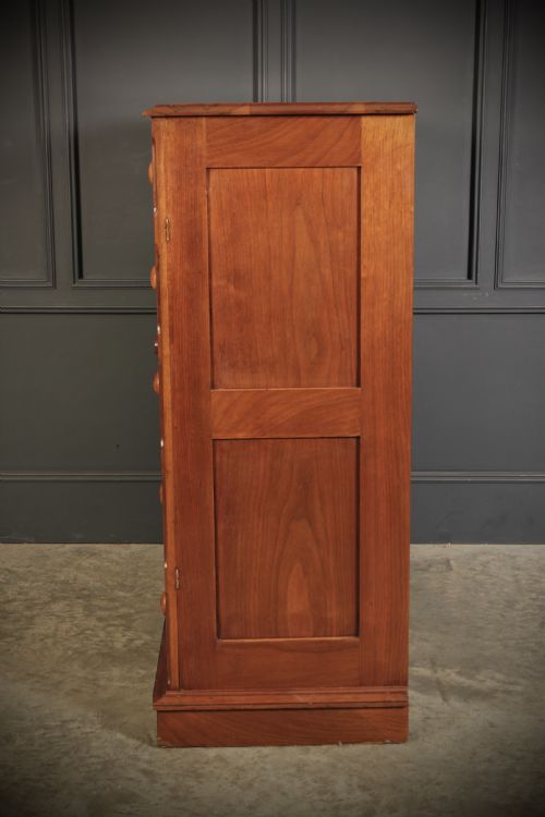 LATE VICTORIAN WALNUT CHEST OF DRAWERS - ADDITIONAL PHOTO 7