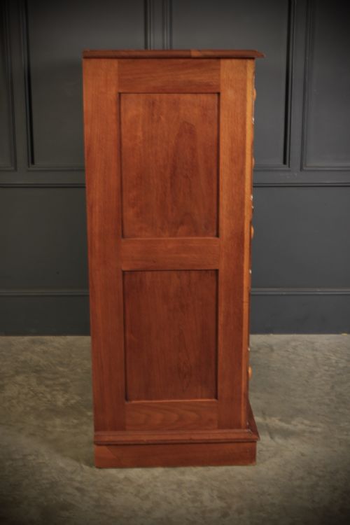 LATE VICTORIAN WALNUT CHEST OF DRAWERS - ADDITIONAL PHOTO 9