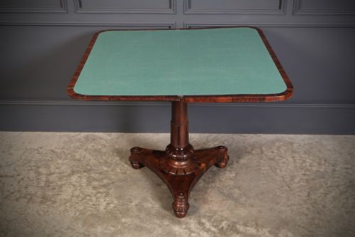LATE REGENCY ROSEWOOD CARD TABLE - ADDITIONAL PHOTO 7