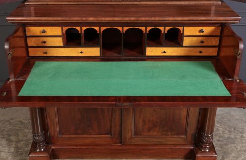 fig 3. William IV Mahogany Secrétaire Bookcase