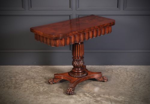 LATE REGENCY MAHOGANY CARD TABLE - ADDITIONAL PHOTO 11